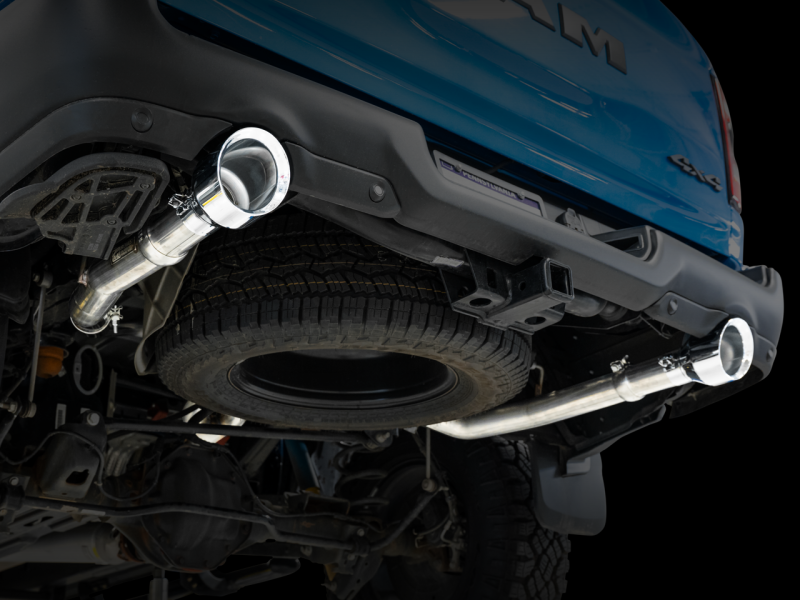 AWE Tuning 19-21 RAM 1500 5.7L (w/Cutouts) 0FG Dual Rear Exit Cat-Back Exhaust - Chrome Silver Tips - awdtuningtx