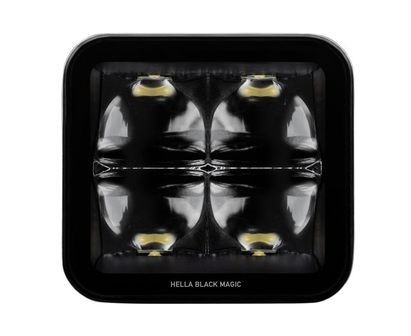 Hella Universal Black Magic 3.2in L.E.D. Cube Kit - Flood Beam (Long Range) - awdtuningtx