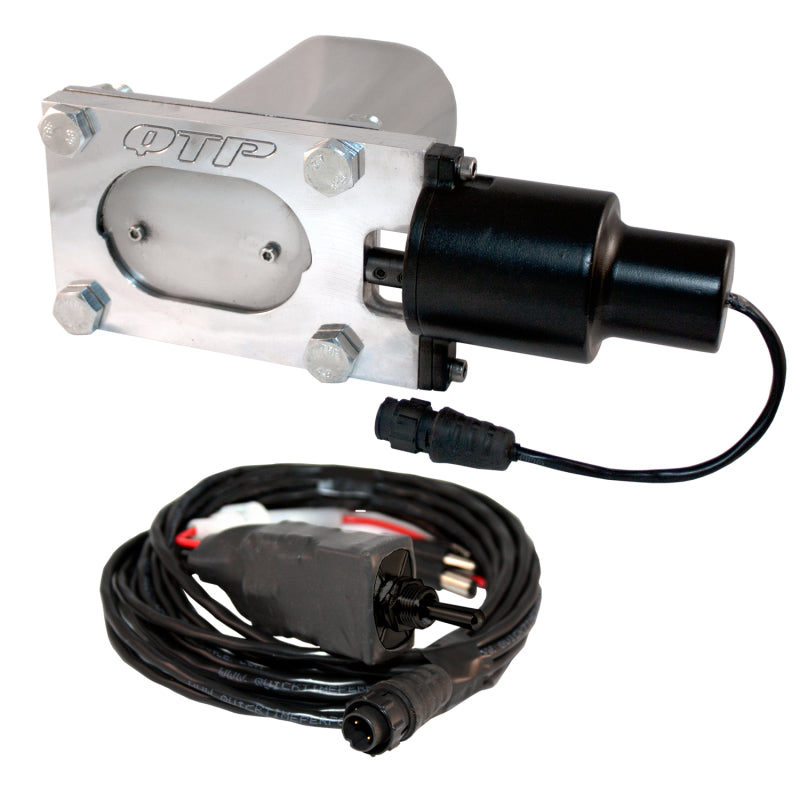 QTP Bolt-On QTEC Low Profile Oval Electric Cutout Valve - awdtuningtx