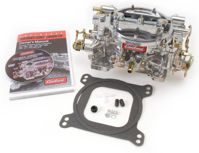 Edelbrock Carburetor Performer Series 4-Barrel 600 CFM Manual Choke Satin Finish - awdtuningtx