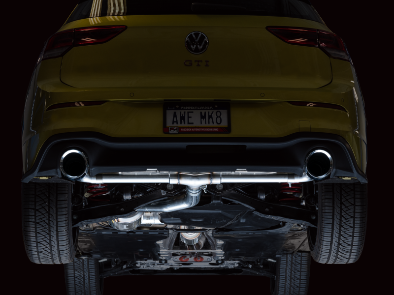 AWE 2022 VW GTI MK8 Touring Edition Exhaust - Chrome Silver Tips - awdtuningtx