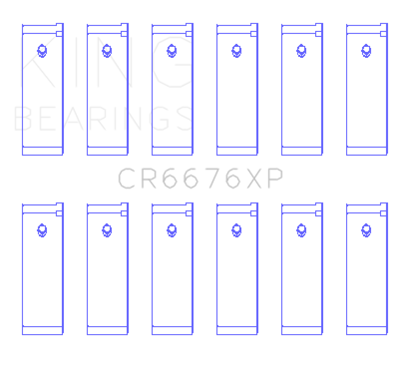 King Nissan VG30DE/VG30DETT/VG30E/VG30T (Size STDX) Performance Rod Bearing Set - awdtuningtx