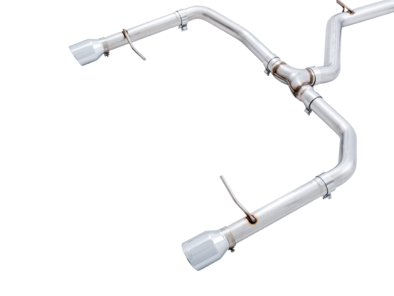 AWE Tuning 18-21 Volkswagen Jetta GLI Mk7 Track Edition Exhaust - Chrome Silver Tips (Fits OEM DP) - awdtuningtx