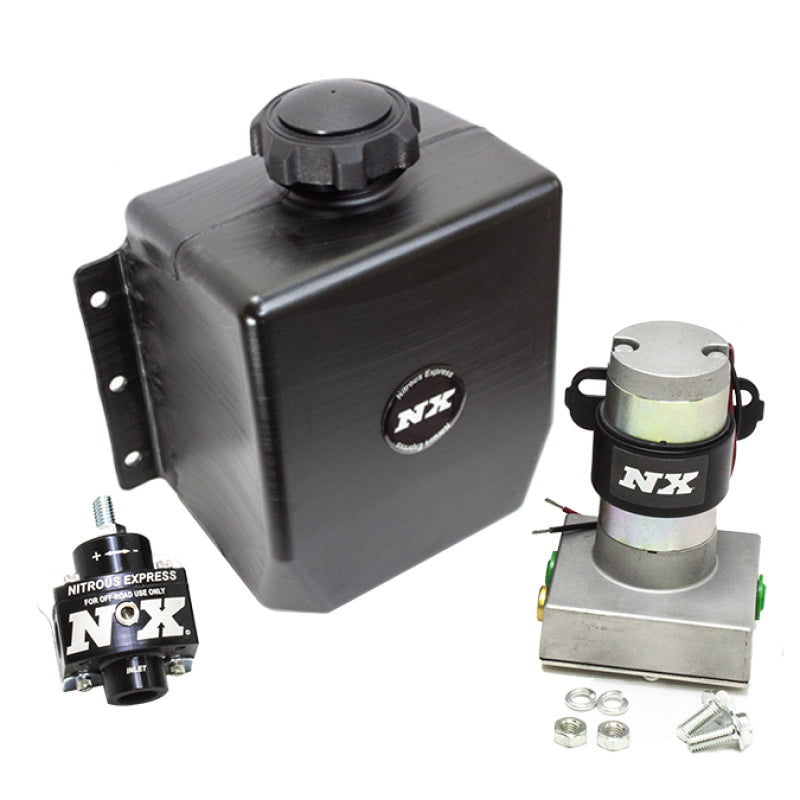 Nitrous Express Stand Alone Fuel Enrichment System w/External Fuel Pump/Fuel Regulator/3qt Tank - awdtuningtx