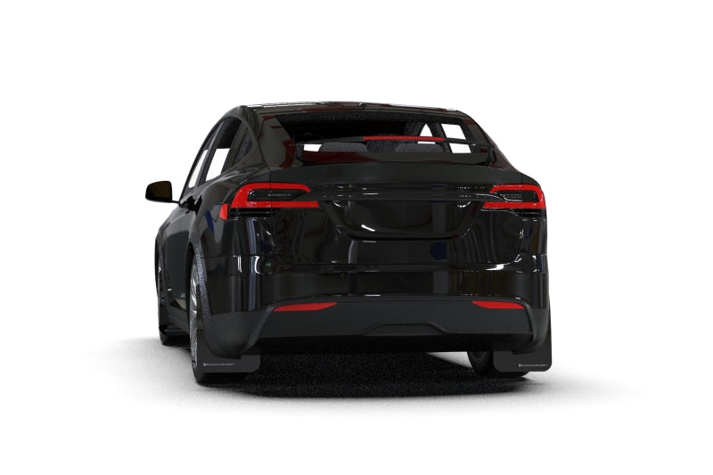 Rally Armor 2022 Tesla Model X Black UR Mud Flap w/ Dark Grey Logo - awdtuningtx
