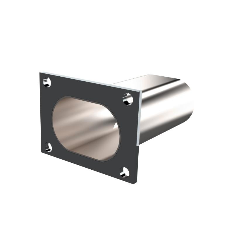QTP 3in Weld-On QTEC Low Profile Conncetion Oval Tube Kit - awdtuningtx
