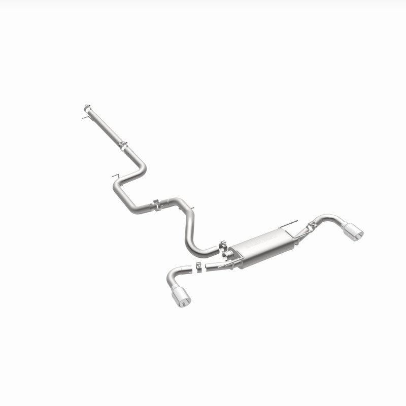 MagnaFlow 10-12 Mazda 3 L4 2.5L Hatchback Split Rear Exit Stainless Cat Back Performance Exhaust - awdtuningtx