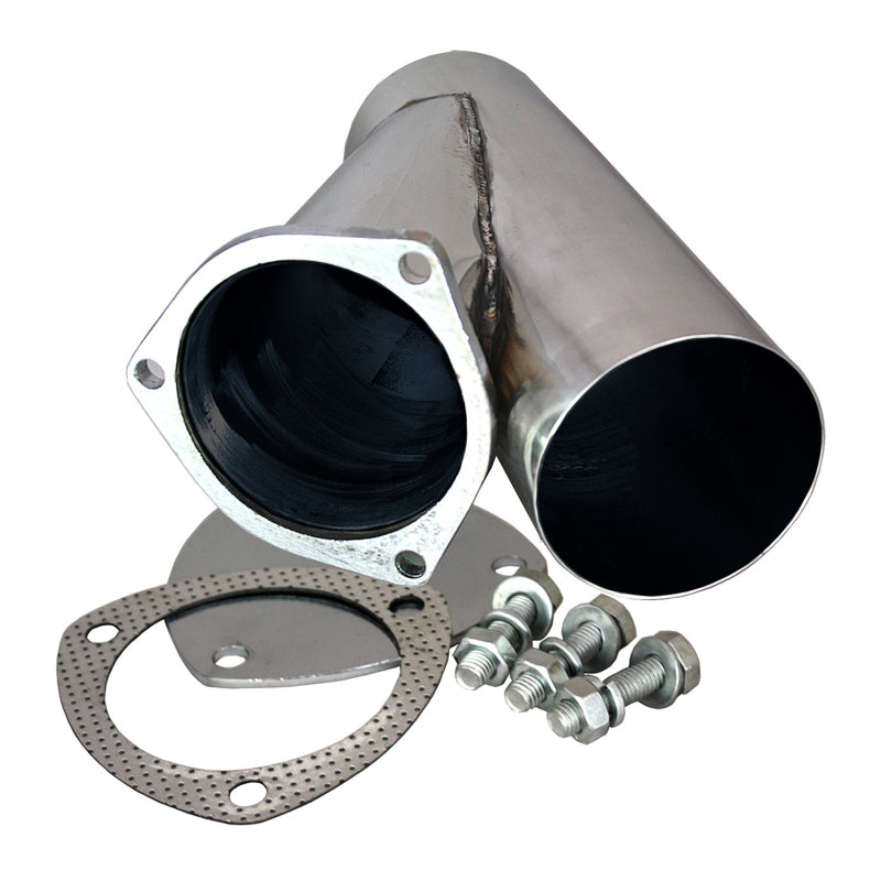 QTP 4in Weld-On QTEC Exhaust Cutout Y-Pipe - awdtuningtx