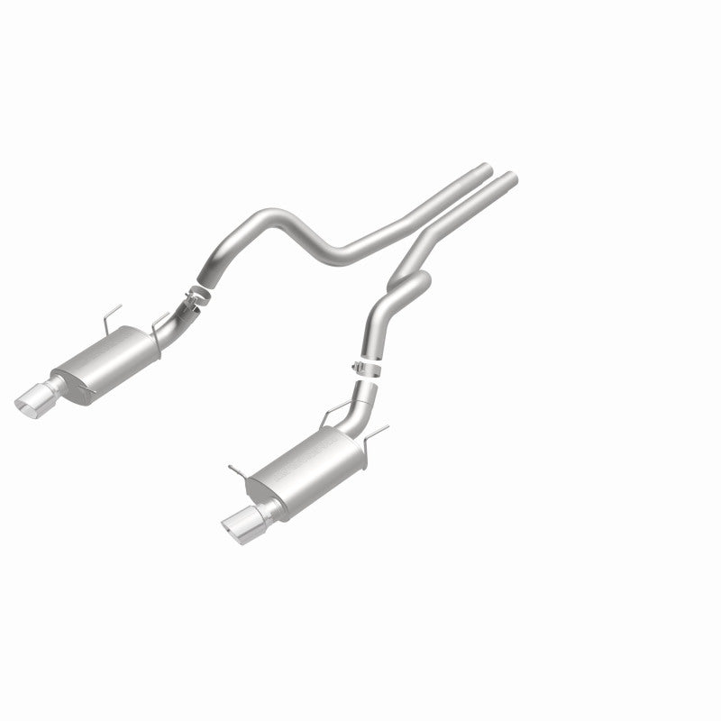MagnaFlow 13 Ford Mustang Dual Split Rear Exit Stainless Cat Back Performance Exhaust (Street) - awdtuningtx