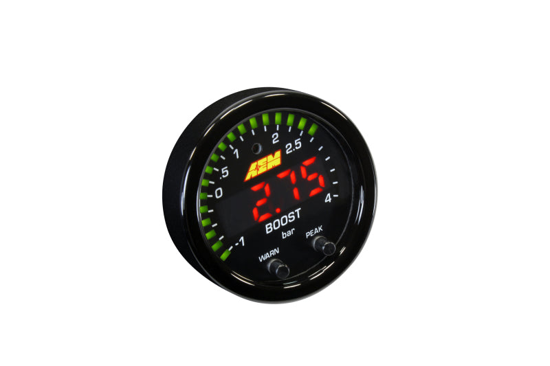 AEM X-Series Boost Pressure -30inHg 60psi Gauge Kit - awdtuningtx