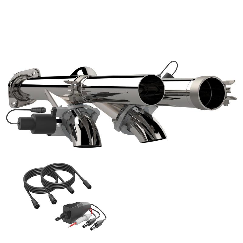 QTP 17-18 Ford Raptor EC/CC 2.5in 304SS Aggressor Cutout Dual Mid Pipes - awdtuningtx