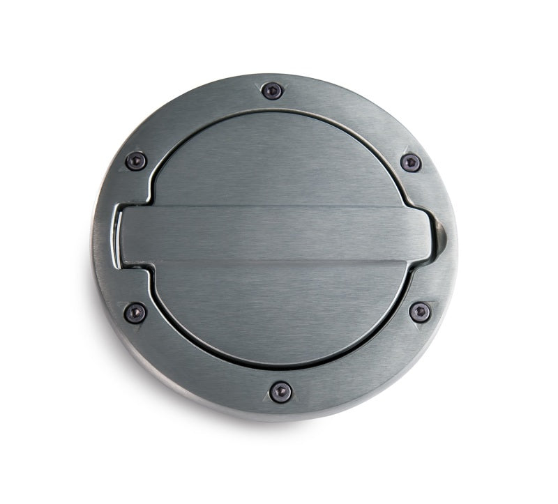 AMP Research 2007-2017 Jeep Wrangler JK 2/4 Door Fuel Door - Brushed - awdtuningtx