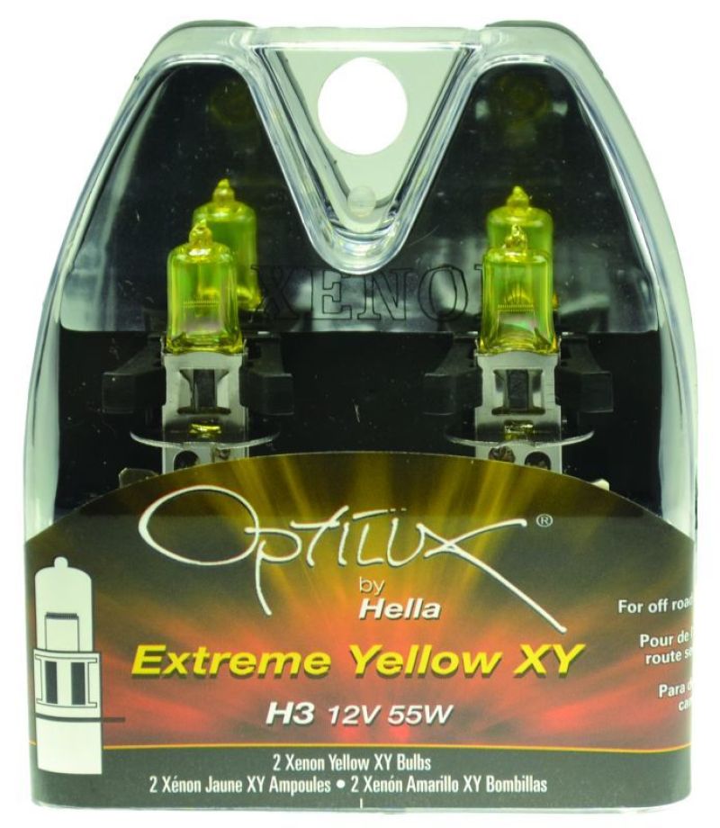 Hella Optilux H3 12V/55W XY Extreme Yellow Bulb - awdtuningtx