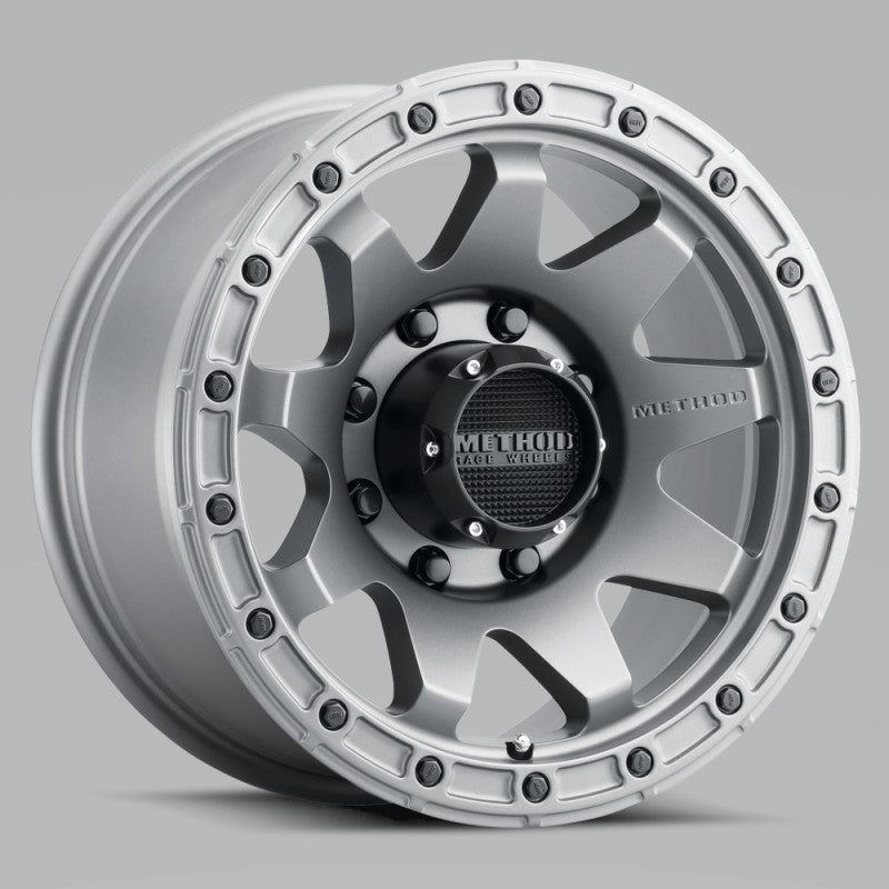 Method MR317 20x9 +18mm Offset 8x6.5 130.81mm CB Matte Titanium Wheel - awdtuningtx