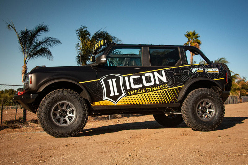 ICON Rebound Pro 17x8.5 6x5.5 0mm Offset 4.75in BS 106.1mm Bore Titanium Wheel - awdtuningtx