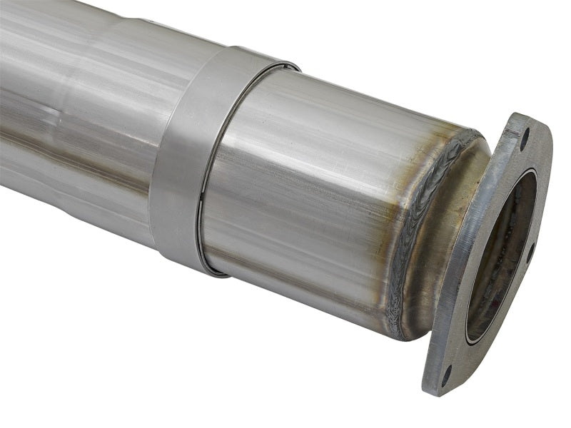 aFe ATLAS 5in DPF-Back Alum Steel Exhaust System w/Polished Tip 2017 Ford Diesel Trucks V8-6.7L (td) - awdtuningtx