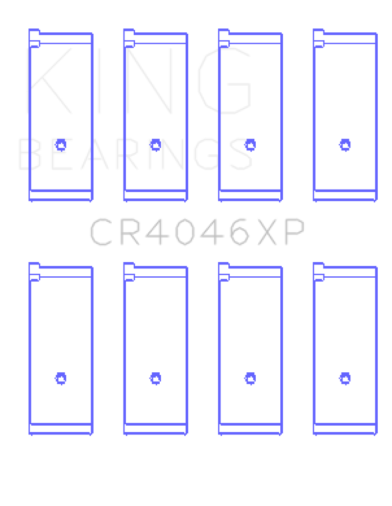 King Acura D16A1 (Size STD) Performance Rod Bearing Set - awdtuningtx