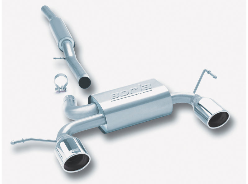 Borla 01-06 Audi TT Quattro 1.8T 225HP MT AWD 2dr Single Split Rear Exit SS Catback Exhaust - awdtuningtx