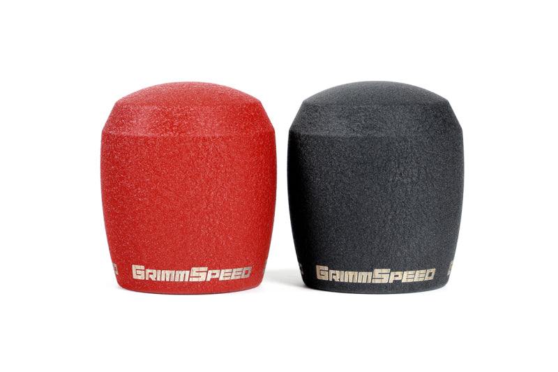GrimmSpeed Stubby Shift Knob Stainless Steel Black - M12x1.25 - awdtuningtx