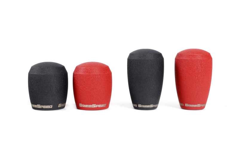 GrimmSpeed Stubby Shift Knob Stainless Steel Black - M12x1.25 - awdtuningtx