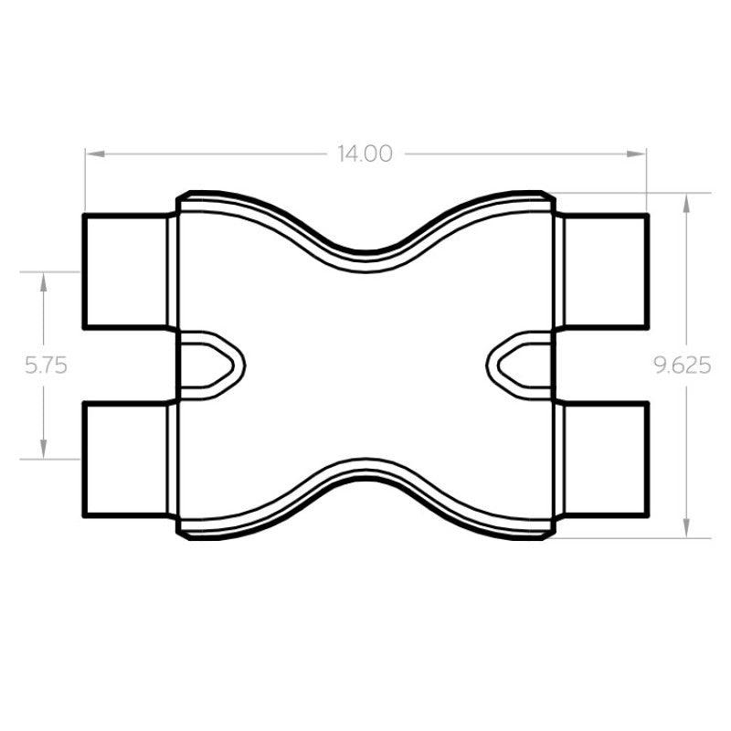MagnaFlow Smooth Trans X 3/3 X 14 SS - awdtuningtx