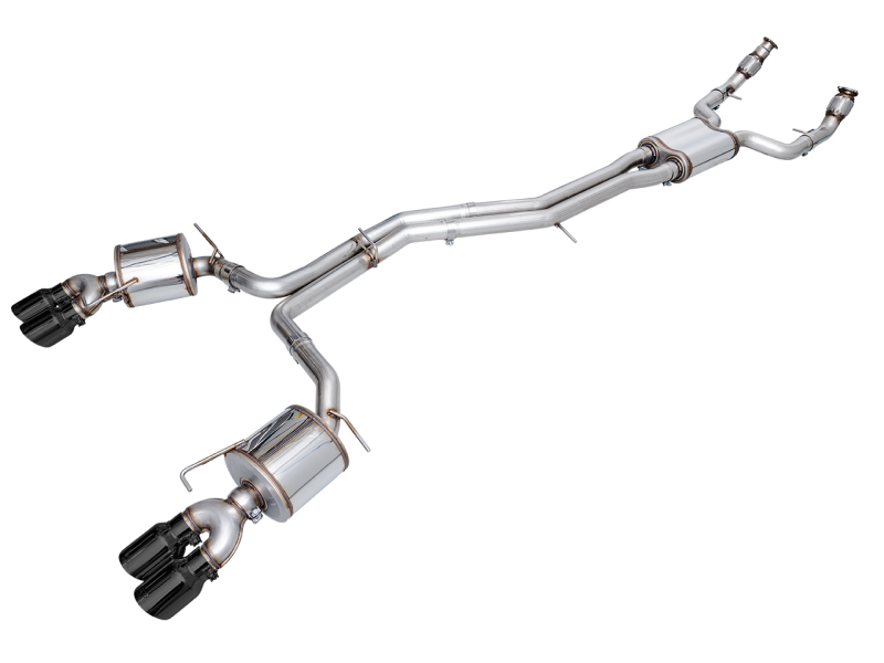 AWE Tuning 19-23 Audi C8 S6/S7 2.9T V6 AWD Touring Edition Exhaust - Diamond Black Tips - awdtuningtx