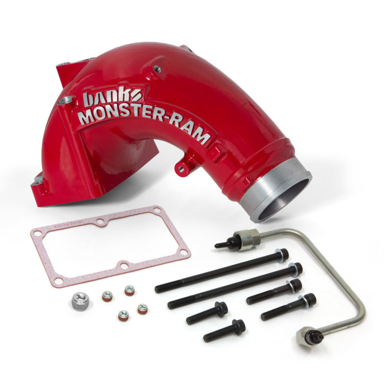 Banks Power 07.5-17 Ram 2500/3500 6.7L Diesel Monster-Ram Intake System w/ Fuel Line 3.5in Red - awdtuningtx