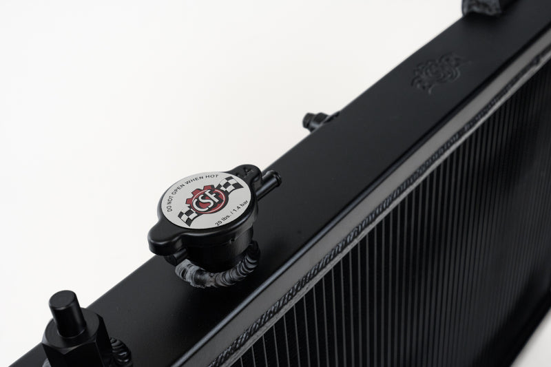 CSF 92-00 Honda Civic w/K-Swap V3 Radiator - Black Finish - awdtuningtx