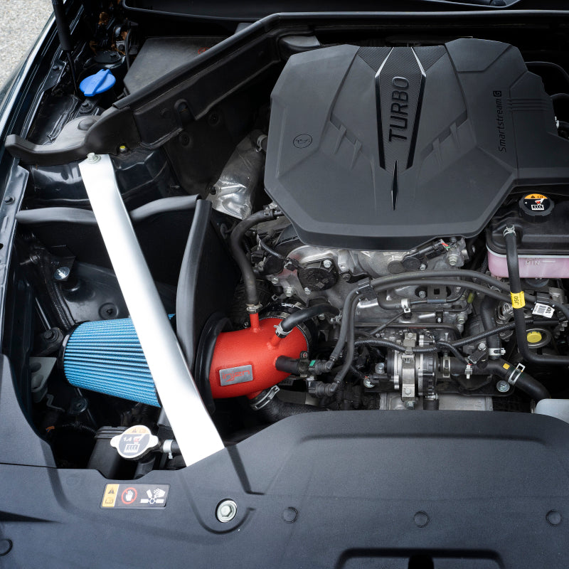 Injen 22-23 Kia Stinger 2.5L Turbo L4 Wrinkle Red Short Ram Tuned Intake System - awdtuningtx