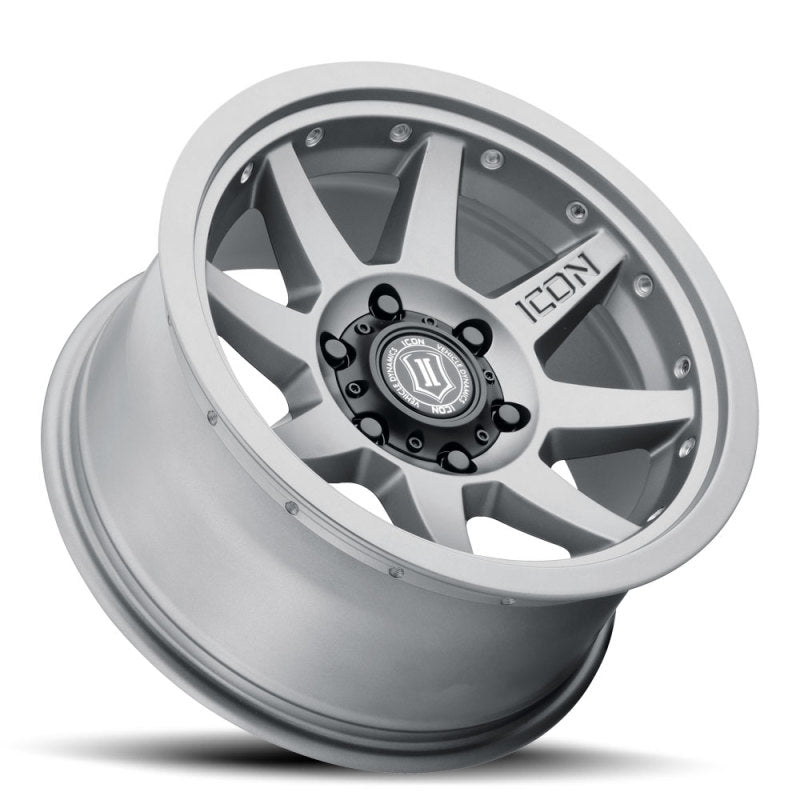 ICON Rebound Pro 17x8.5 6x5.5 0mm Offset 4.75in BS 106.1mm Bore Titanium Wheel - awdtuningtx