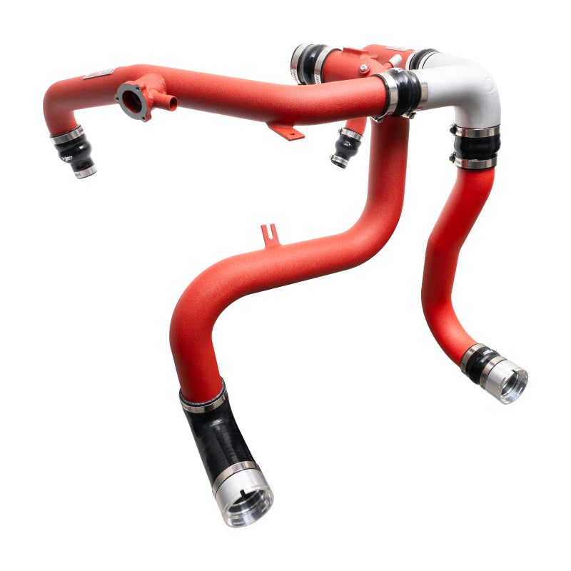 Injen 21-23 Ford Bronco 2.7L V6 (TT) EcoBoost SES Intercooler Pipes - Wrinkle Red - awdtuningtx