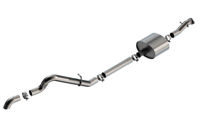 Borla 21-22 Ford Bronco 2.7L 2DR/4DR T-304 Stainless Steel Cat-Back S-Type Exhaust - Brushed - awdtuningtx