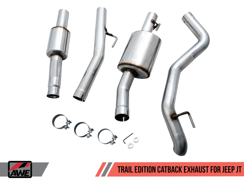 AWE Tuning 20-21 Jeep Gladiator JT 3.6L Trail Edition Cat-Back Exhaust - awdtuningtx