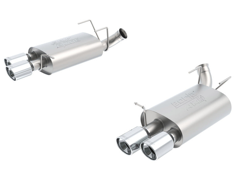 Borla 13-14 Mustang Shelby GT500 GT 5.8L V8 RWD Dual Split Rear Exit ATAK Exhaust Rear Section Only - awdtuningtx