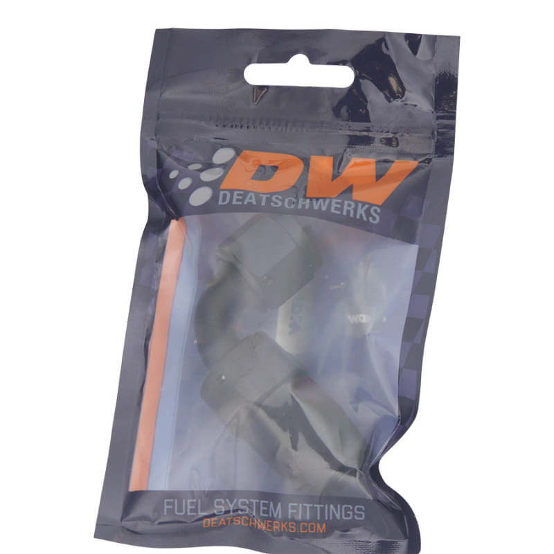 DeatschWerks 6AN Female Swivel 90-Degree Hose End CPE - Anodized Matte Black - awdtuningtx