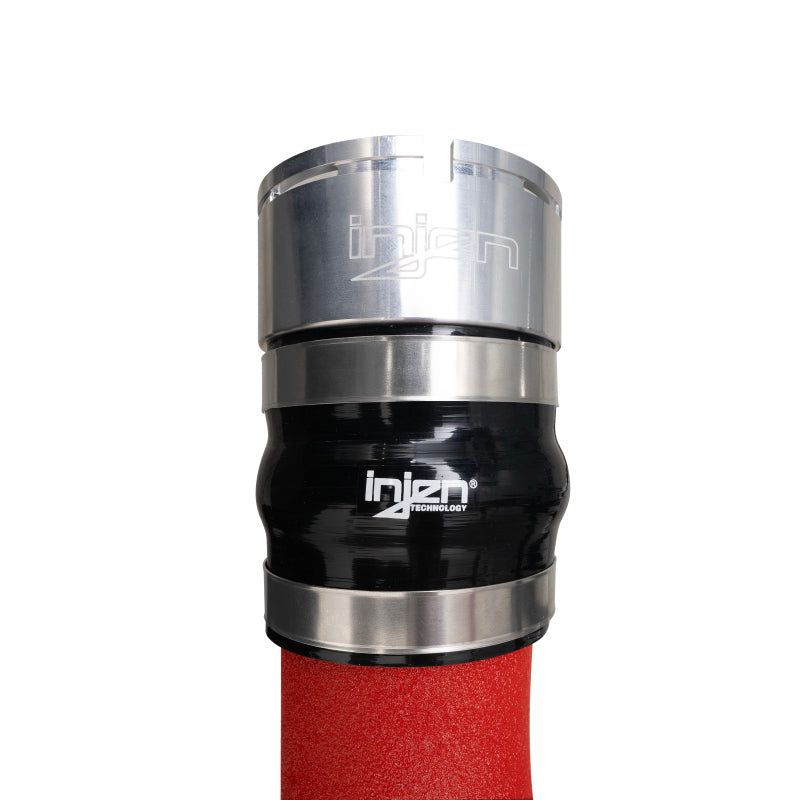 Injen 21-23 Ford Bronco 2.7L V6 (TT) EcoBoost SES Intercooler Pipes - Wrinkle Red - awdtuningtx