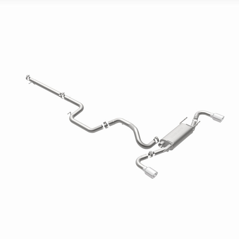 MagnaFlow 10-12 Mazda 3 L4 2.5L Hatchback Split Rear Exit Stainless Cat Back Performance Exhaust - awdtuningtx