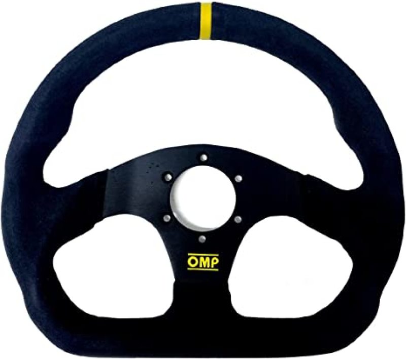 OMP Superquadro Steering Wheel - Small Spokes - Suede (Black) - awdtuningtx