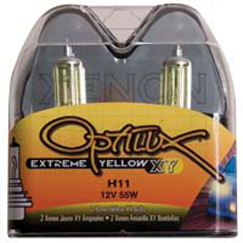 Hella Optilux H11 55W XY Extreme Yellow Bulbs (Pair) - awdtuningtx