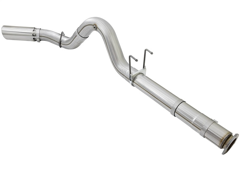 aFe ATLAS 5in DPF-Back Alum Steel Exhaust System w/Polished Tip 2017 Ford Diesel Trucks V8-6.7L (td) - awdtuningtx