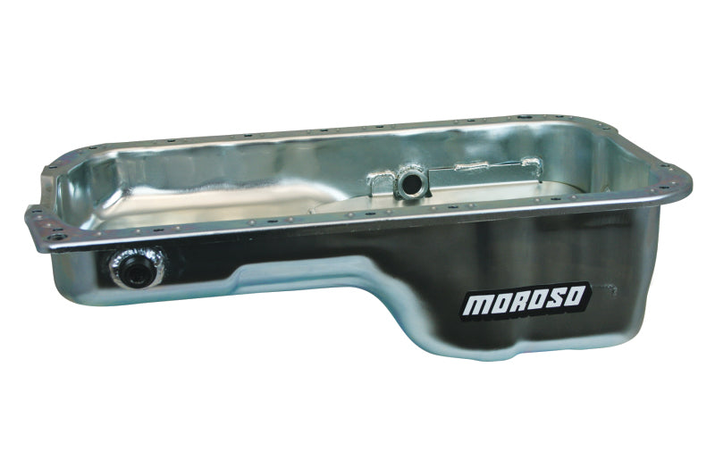 Moroso Honda 2.2/2.3L H Series Stock (w/Oil Drainbacks) Wet Sump 4qt 5.25in Steel Oil Pan - awdtuningtx