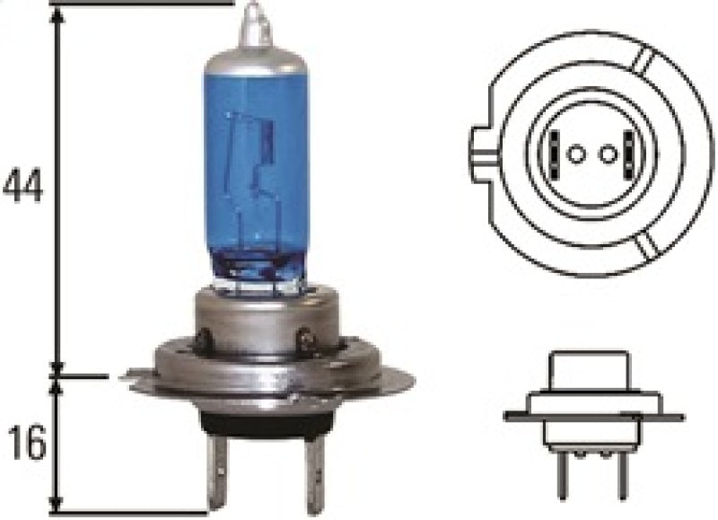 Hella Optilux H7 100W XB Extreme Blue Bulbs (Pair) - awdtuningtx