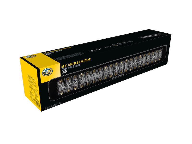 Hella Universal Black Magic 21in Double Light Bar - Driving Beam - awdtuningtx