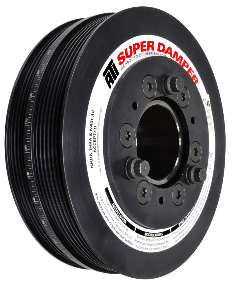 ATI Damper - 7.48in - Alum - 6/4 Grv - 2016+ Chevy Camaro LT1/LT4 Wet Sump - (Excl SC Pulley) - awdtuningtx