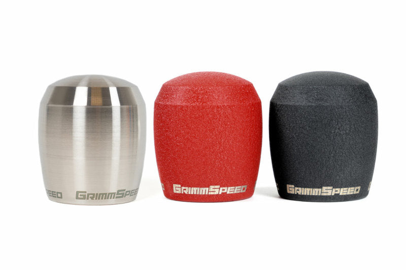 GrimmSpeed Stubby Shift Knob Stainless Steel (Raw) - M12x1.25 - awdtuningtx