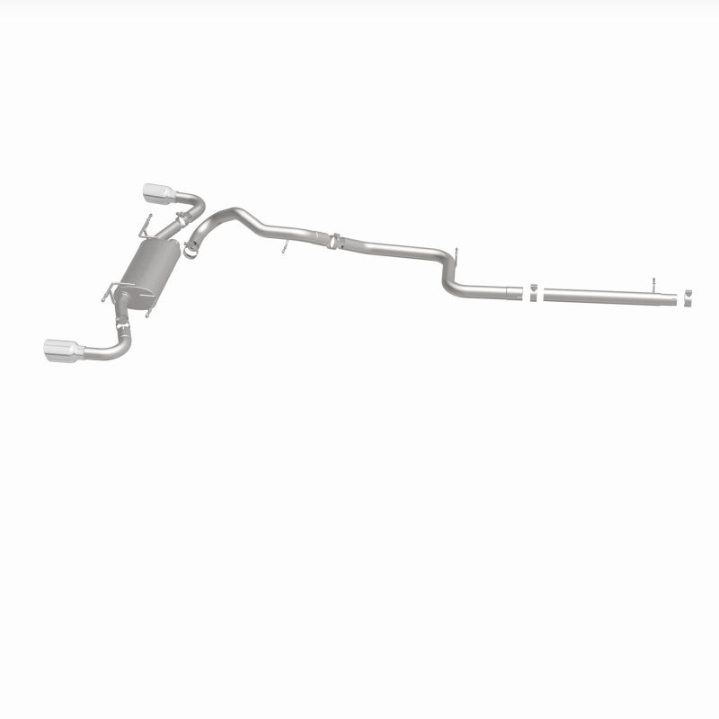 MagnaFlow 10-12 Mazda 3 L4 2.5L Hatchback Split Rear Exit Stainless Cat Back Performance Exhaust - awdtuningtx