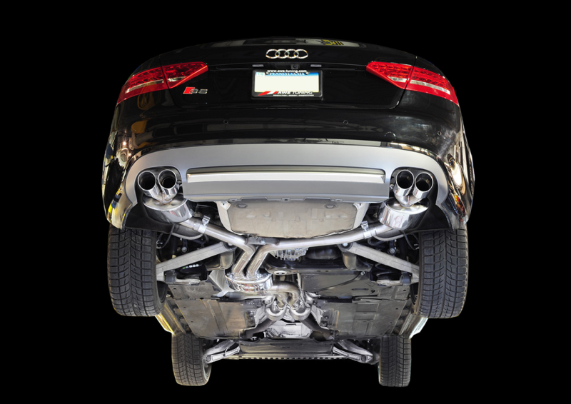 AWE Tuning Audi B8 S5 4.2L Touring Edition Exhaust System - Polished Silver Tips - awdtuningtx
