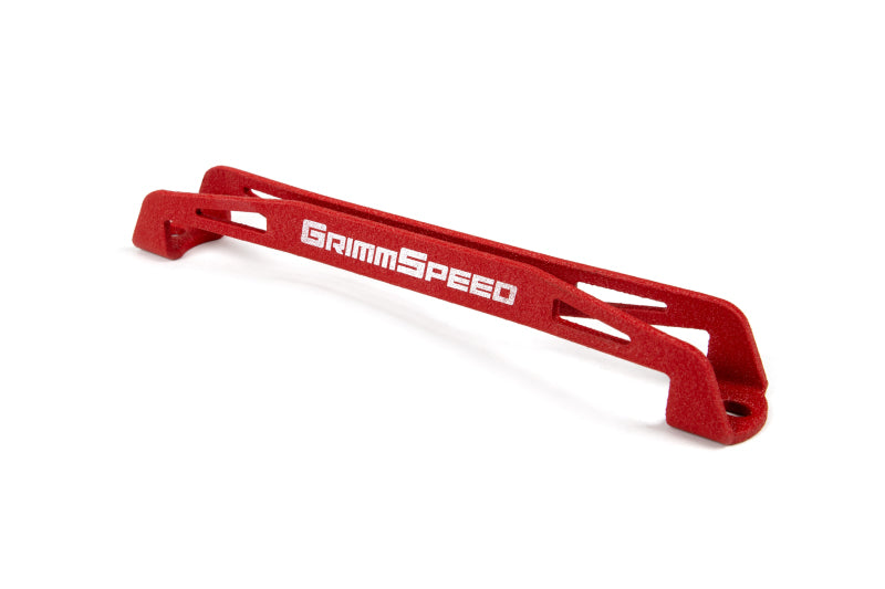 GrimmSpeed 08-18 Subaru WRX/STI Lightweight Battery Tie Down - Red - awdtuningtx
