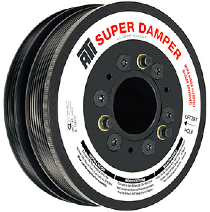 ATI Damper - 6.78in - Alum - 6 Grv - 10 Percent UD - LS1/LS2 - F & V Body - No A/C - 3 Ring - awdtuningtx