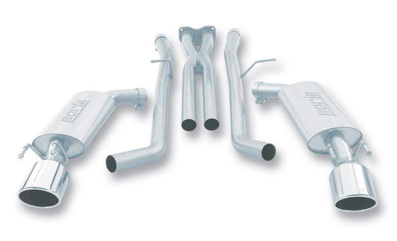 Borla 05-06 Pontiac GTO Coupe 2dr 6.0L 8cyl AT/MT 4spd/6spd RWD SS Catback Exhaust w/ inXin Pipe - awdtuningtx